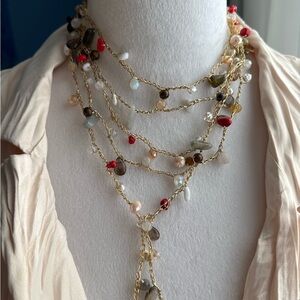 Elegant Multi-Color Beaded Necklace